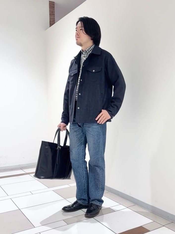 及川さんの「TAKEO KIKUCHI｜チェックボーラーガーゼシャツ」を使ったコーディネート
