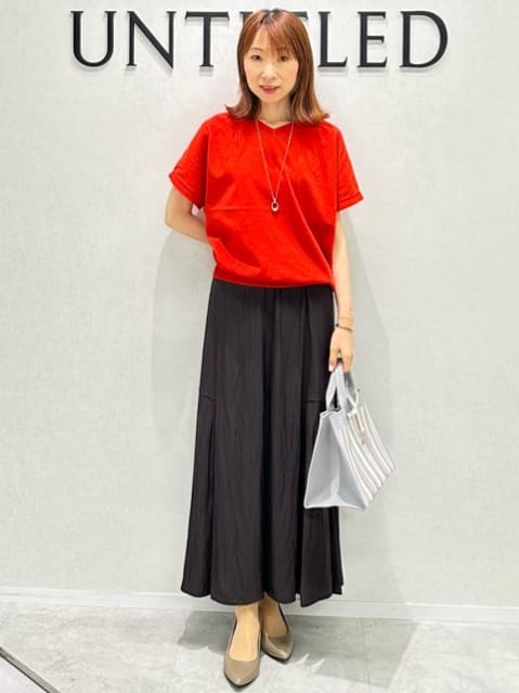 Miwaさんの「UNTITLED｜【洗える/前後2WAY】ネックプルオーバーニット」を使ったコーディネート