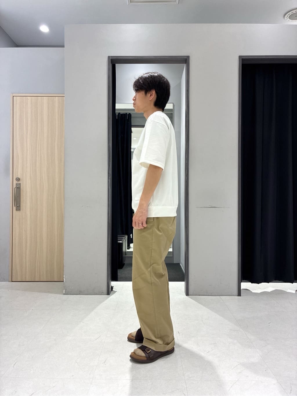 わいずみさんの「TAKEO KIKUCHI｜【キーリング付き】メランジ　大人ショルダーバッグ」を使ったコーディネート
