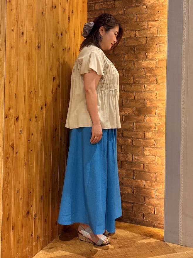 ゆかぴさんの「SHOO･LA･RUE｜◆【洗える/S-LL】色違いで揃えたい テレコリブタンクトップ」を使ったコーディネート