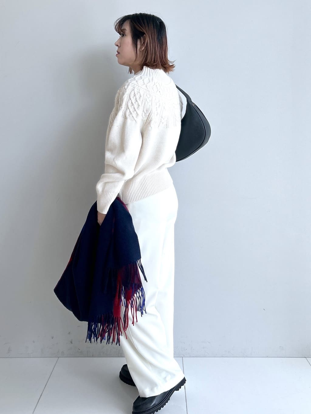 Hirokaさんの「Dessin｜【裏地付き/洗える】コンフォートワイドパンツ」を使ったコーディネート