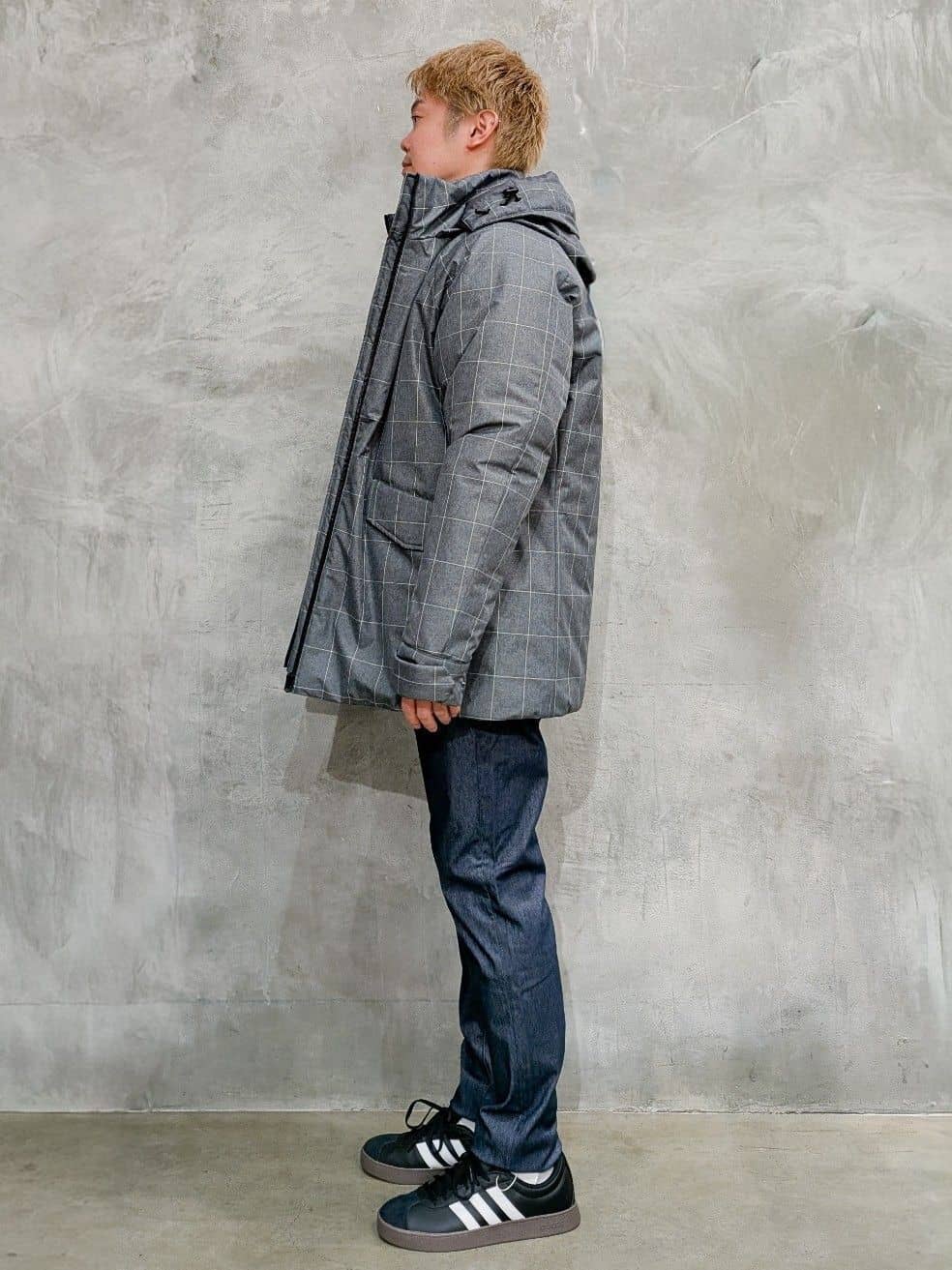 daiさんの「THE SHOP TK｜【軽くて、暖かい】SORONA／ソロナ 中綿ブルゾン 防風/軽量/洗濯機OK/フード脱着可」を使ったコーディネート