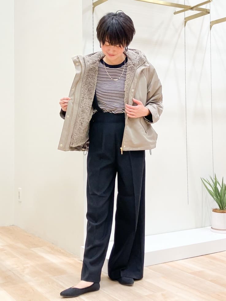 Keiさんの「grove｜ひんやり多機能・やわらかドライタッチ五分袖プルオーバー」を使ったコーディネート