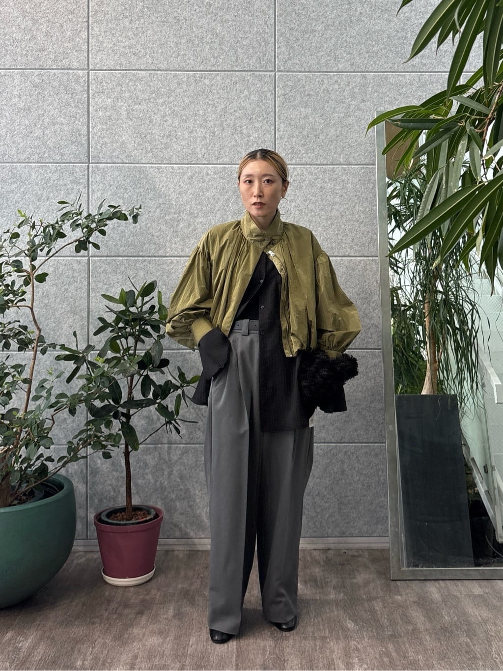 kotakiさんの「INDIVI｜バルーンナイロンブルゾン」を使ったコーディネート