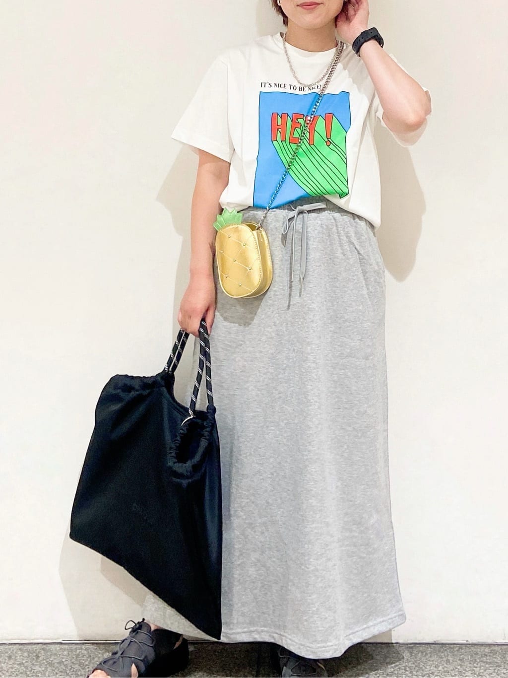 MIHOさんの「OPAQUE.CLIP｜【Pontre Studio／ポンレストゥディオ】別注グラフィックTシャツ」を使ったコーディネート