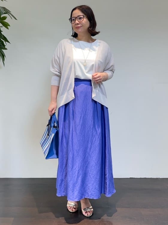 Asamiさんの「UNTITLED｜マーブルドロップネックレス」を使ったコーディネート