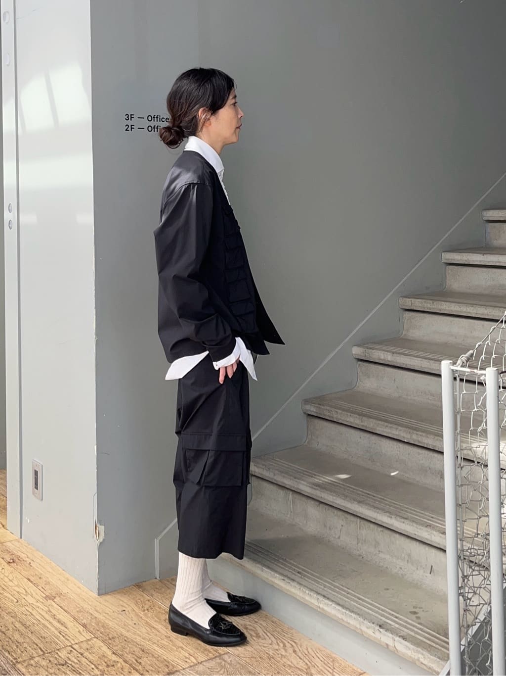 神野（jinno）さんの「TAKEO KIKUCHI｜カーゴハーフパンツ」を使ったコーディネート