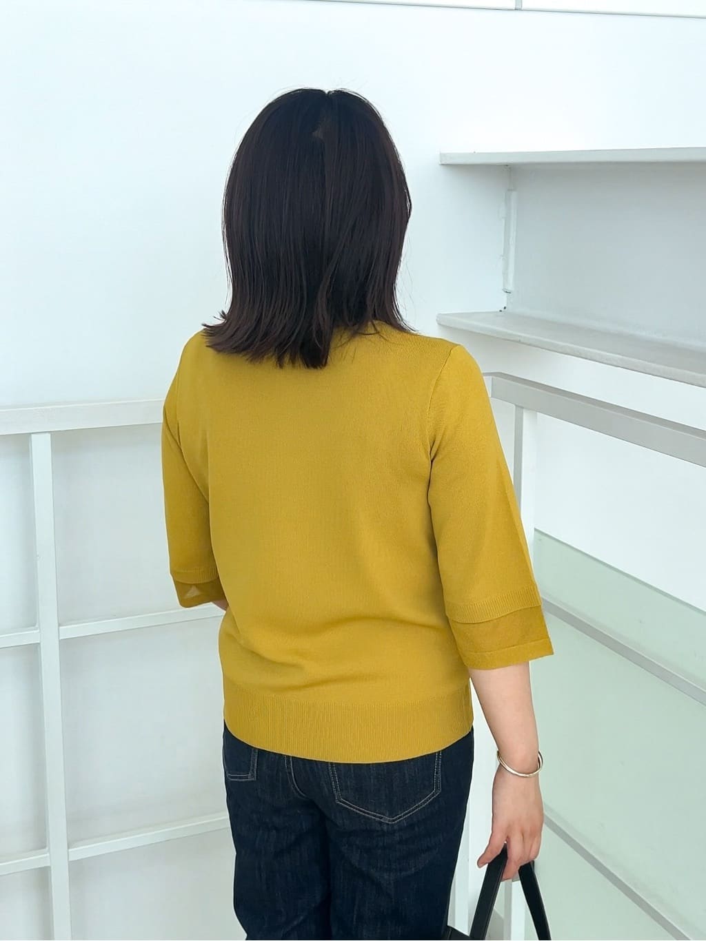 ちびゆきさんの「grove｜【ひんやり多機能】やわらかドライタッチ 袖口シアードッキングプルオーバー」を使ったコーディネート