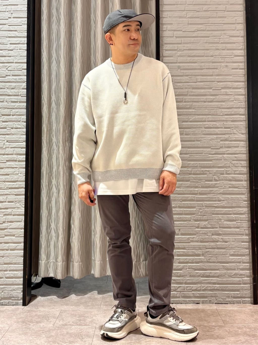 Pーyamaさんの「THE SHOP TK｜フードフェイクファーブルゾン」を使ったコーディネート