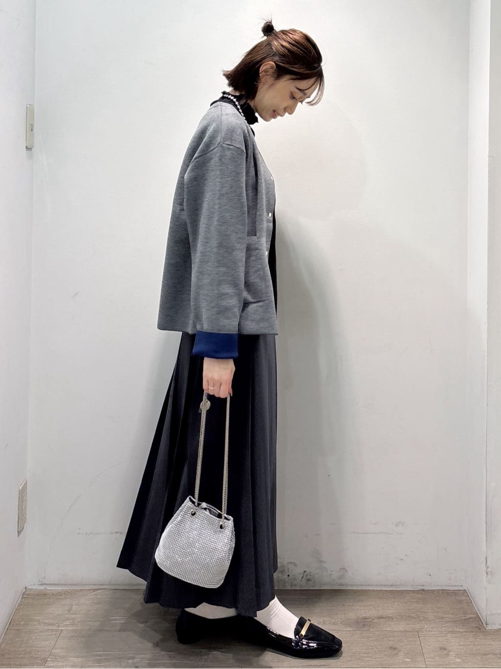 ぶまりんさんの「OPAQUE.CLIP｜シアーハイネックトップス【洗濯機OK】」を使ったコーディネート