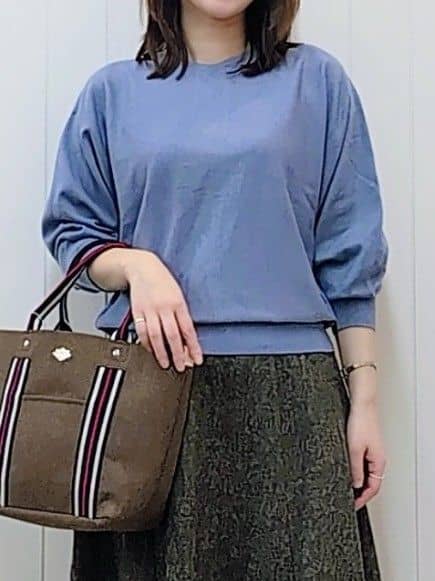 itoさんの「Dessin｜【洗える】ウールブレンド後ろボタンニット」を使ったコーディネート
