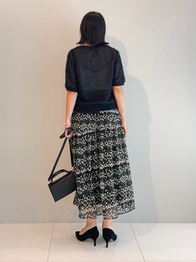 murayamaさんの「INDIVI｜ヘアリージャカードトップス」を使ったコーディネート