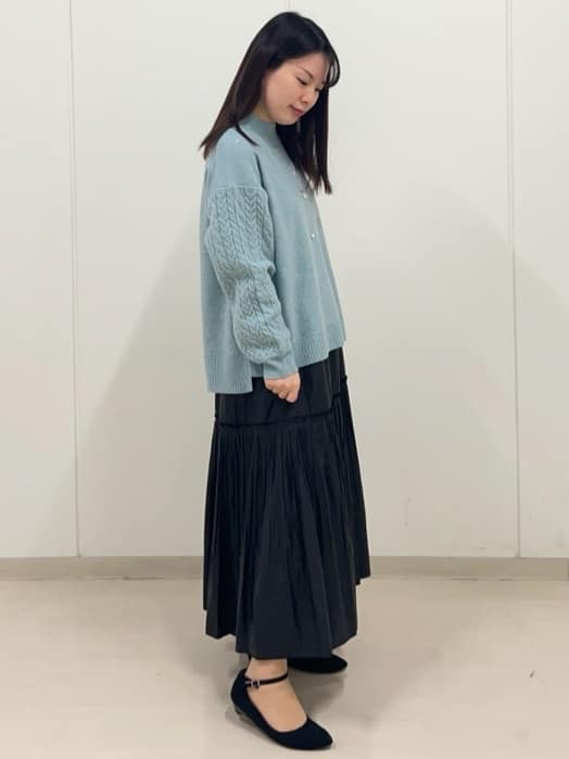 ゆうさんの「Reflect｜【一枚で着映え◎／ゆったりシルエット】ラメ&times;スパンコールウール混ニット」を使ったコーディネート