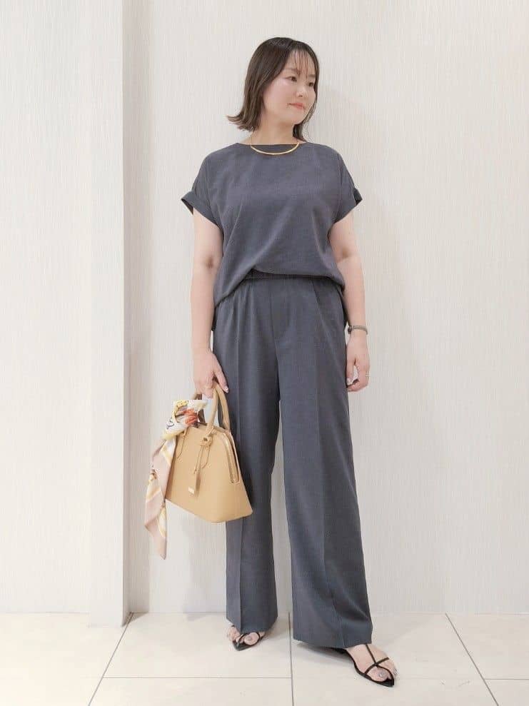 naokoさんの「UNTITLED｜【吸水速乾/洗える】ハーフスリーブジャケット」を使ったコーディネート