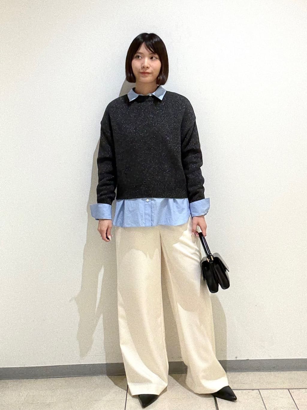 Itoさんの「UNTITLED｜【洗える/ワイド/ウエストゴム】ストレッチドロストパンツ」を使ったコーディネート