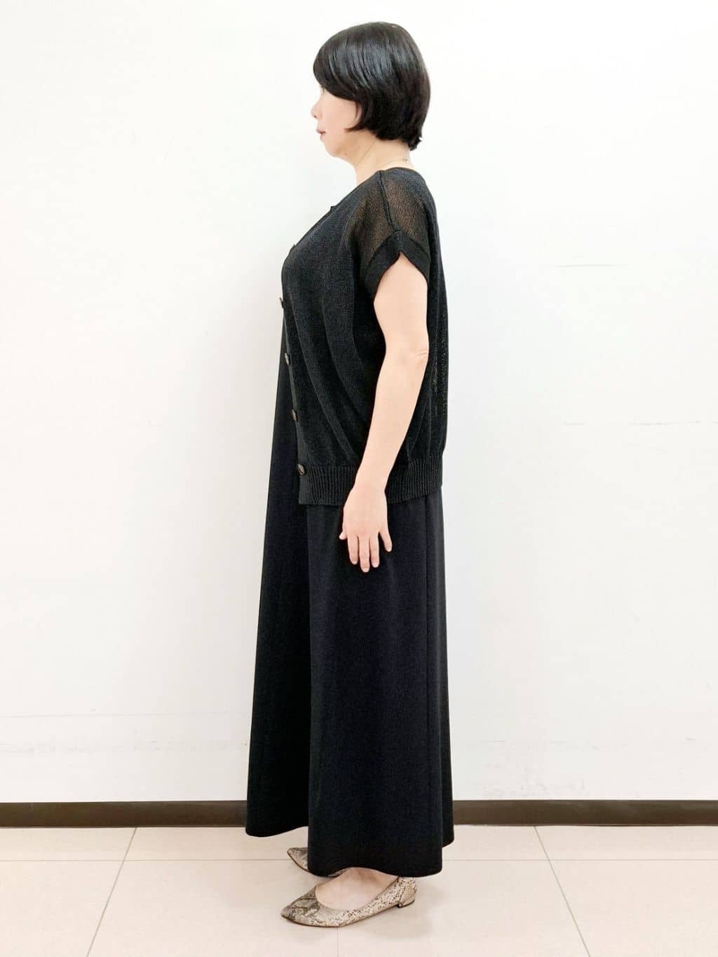 ねぎさんの「UNTITLED｜◆【洗える／夏ワンピ／2WAY】ジャージワンピース」を使ったコーディネート