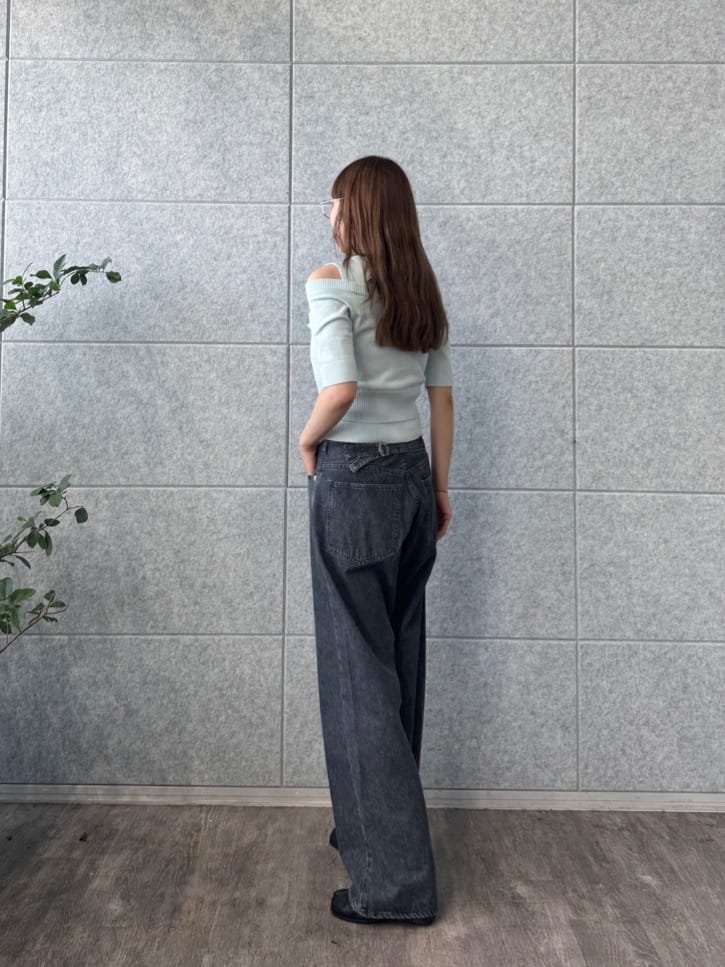 designer yukaさんの「CODE A｜design knit tank」を使ったコーディネート