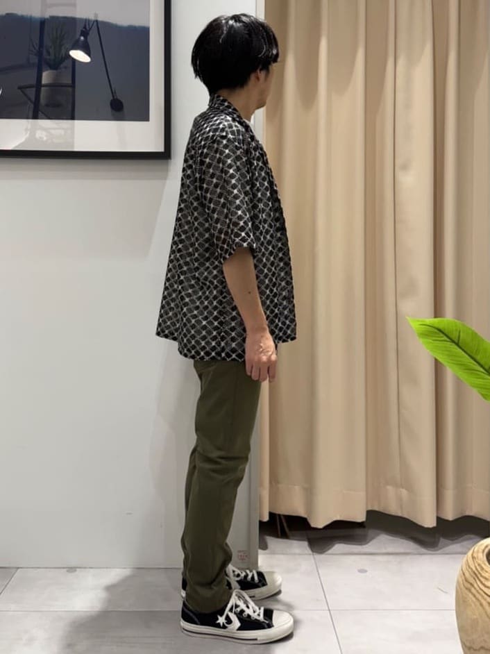 はさんの「THE SHOP TK｜クラフトレース半袖シャツ 【洗濯機OK】」を使ったコーディネート