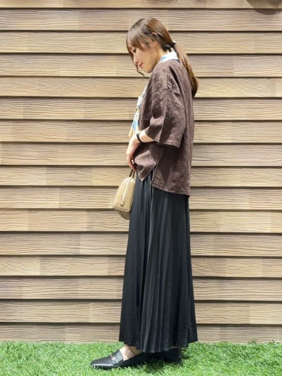 himiさんの「SHOO･LA･RUE｜【5分袖】大人の魅力を惹きたてる レースカットソー」を使ったコーディネート
