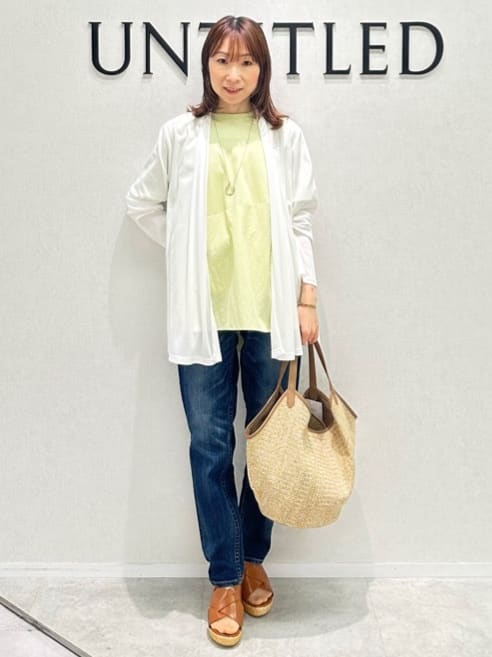 Miwaさんの「UNTITLED｜【Healthy DENIM&times;UNTITLED】別注 R Mrytle（リマートル）テーパードデニム」を使ったコーディネート