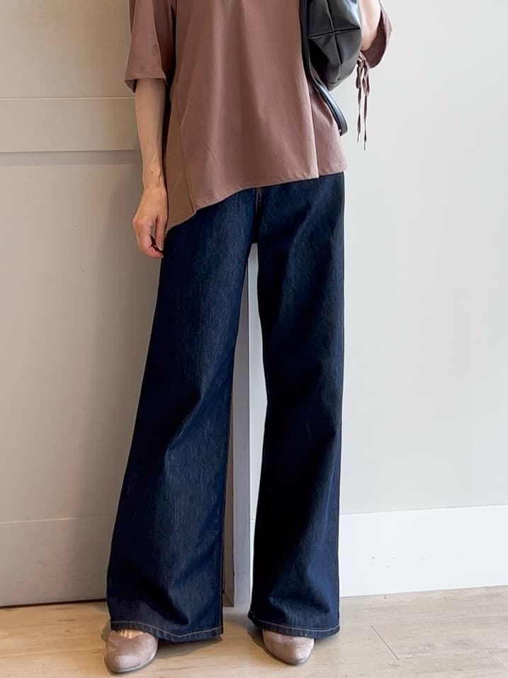 yamakoさんの「grove｜【Lee&times;grove別注】WIDE DENIM PANTS」を使ったコーディネート