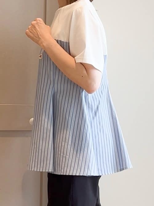 yamakoさんの「grove｜贅沢フレアーが高見え ドッキングビスチェT」を使ったコーディネート