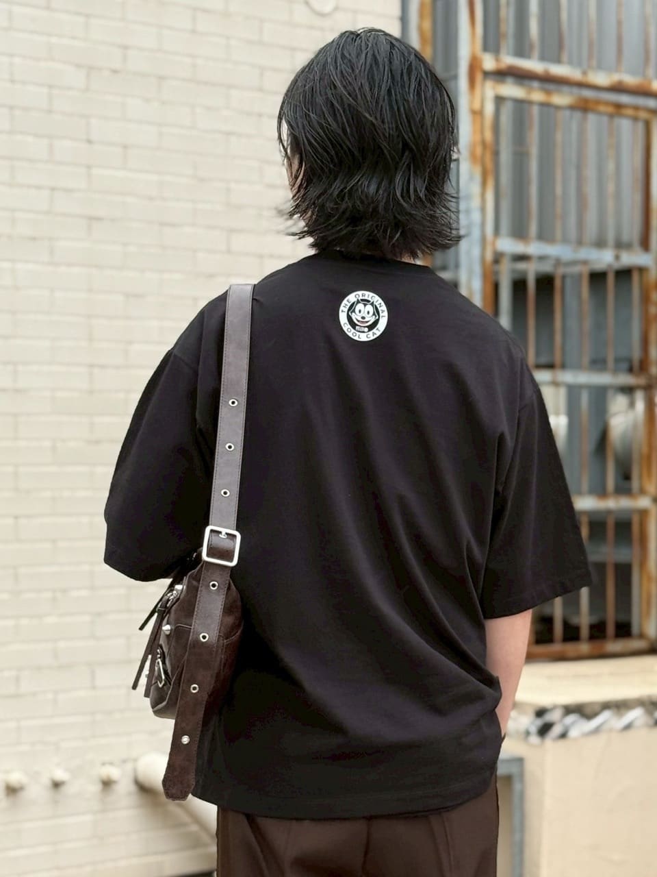 yumaさんの「tk.TAKEO KIKUCHI｜【FANCYシリーズ】スタッズクレセントショルダーバッグ」を使ったコーディネート