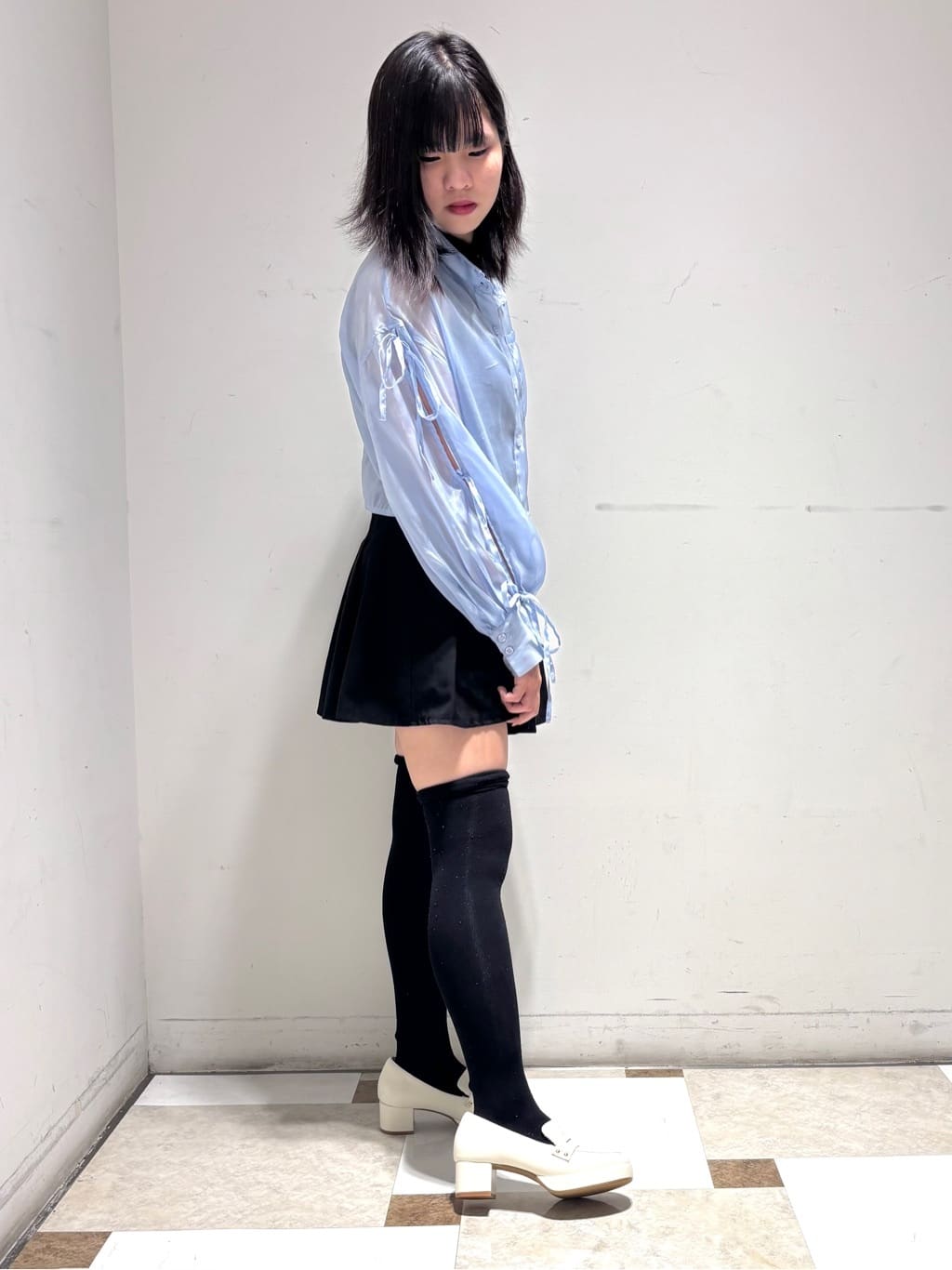 夜桜さんの「ESPERANZA｜ヒールアップローファー」を使ったコーディネート