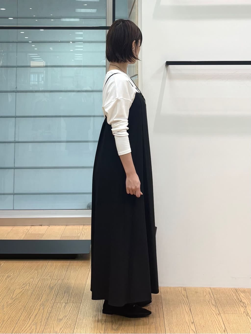 asamiさんの「INDIVI｜【UVケア】エアリージョーゼット キャミワンピース」を使ったコーディネート