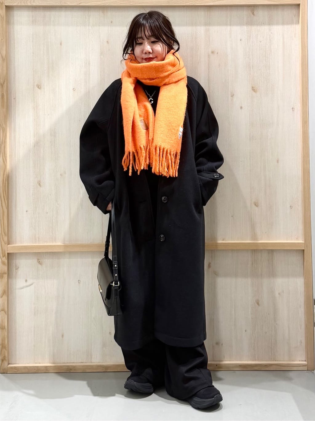 nanaさんの「THE SHOP TK｜ジャージメルトンスタンドカラーコート」を使ったコーディネート