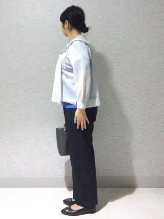 sakoさんの「Reflect｜【選べる7色◎／手洗い可／二の腕カバー】半袖ニット」を使ったコーディネート