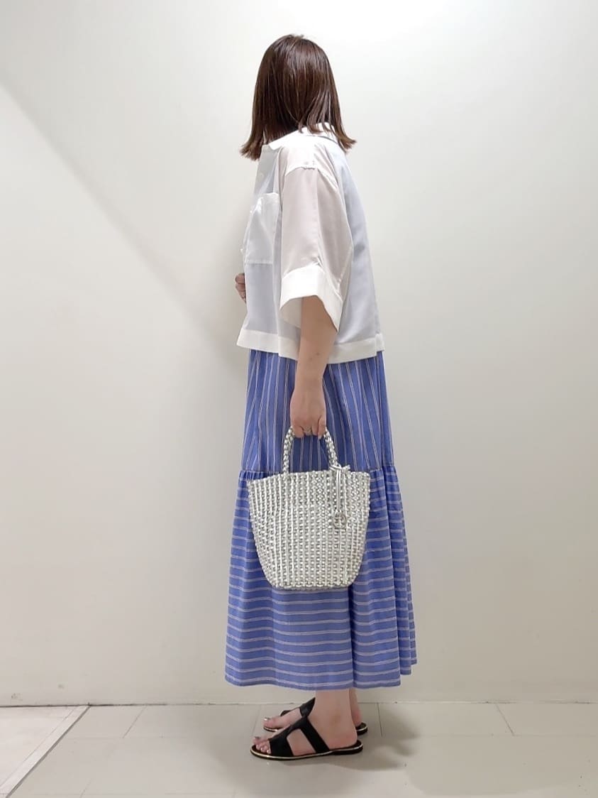 YUIさんの「UNTITLED｜◆【洗える/夏ワンピ】ストライプワンピース」を使ったコーディネート