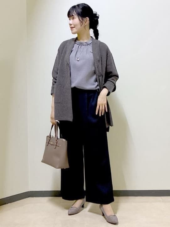  beni_gingerさんの「Reflect｜【ライトアウター／気軽な羽織に◎】オフボディカーディガン」を使ったコーディネート