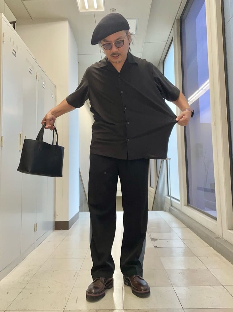MAKOTO AIさんの「TAKEO KIKUCHI｜【COOL CITY WEAR】エアートール オープンカラーシャツ /接触冷感・通気性」を使ったコーディネート