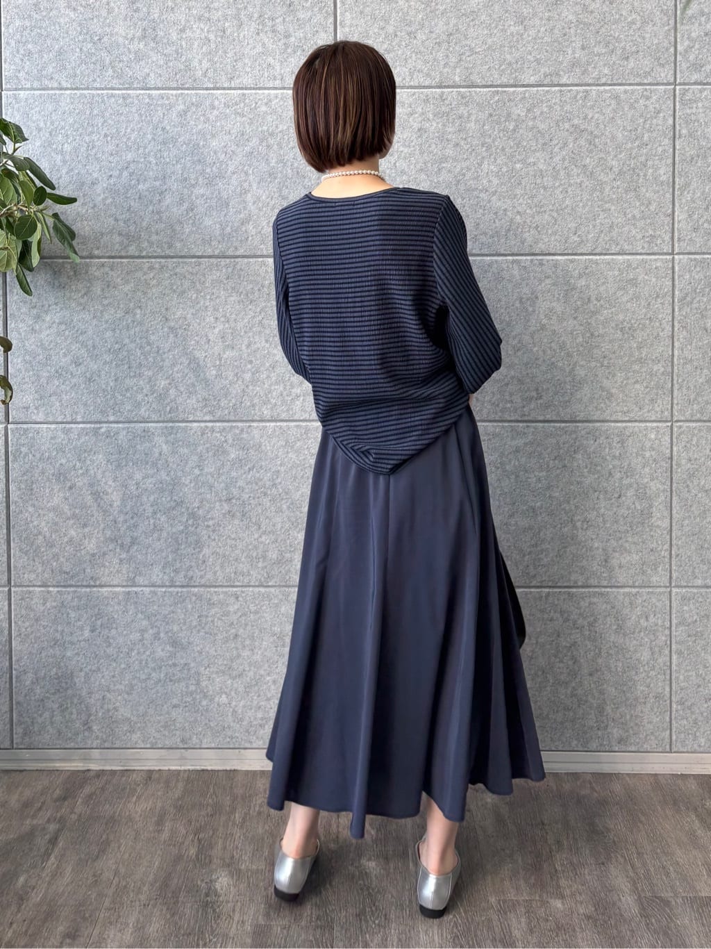 kanaeさんの「INDIVI｜【UVケア／吸汗速乾】凹凸素材ねじり袖トップス」を使ったコーディネート