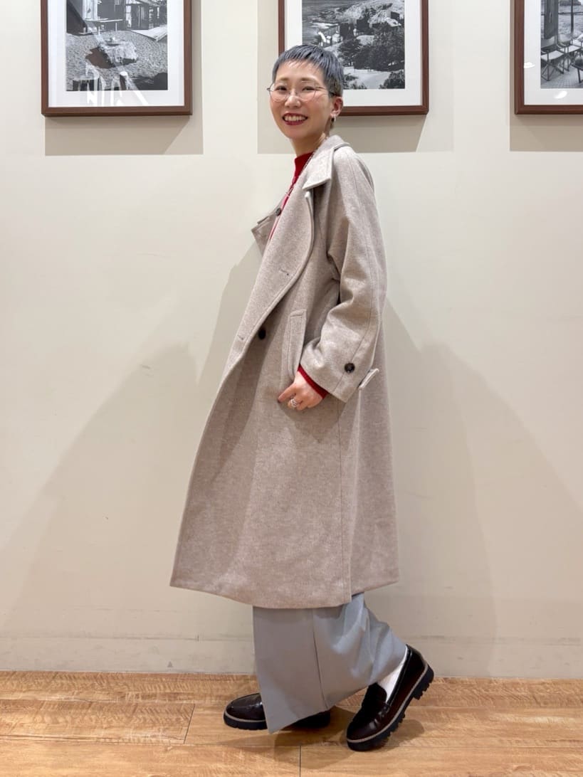 Ayumiさんの「SHOO･LA･RUE｜【洗濯機可／毛玉レス】シンプルケーブル柄ニット」を使ったコーディネート