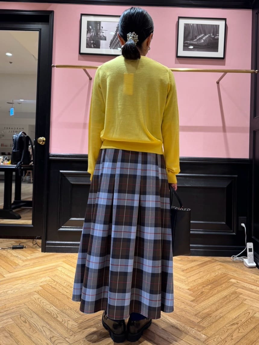 MIYAKAWAさんの「DRESSTERIOR｜◆チェックタックソフトプリーツスカート」を使ったコーディネート