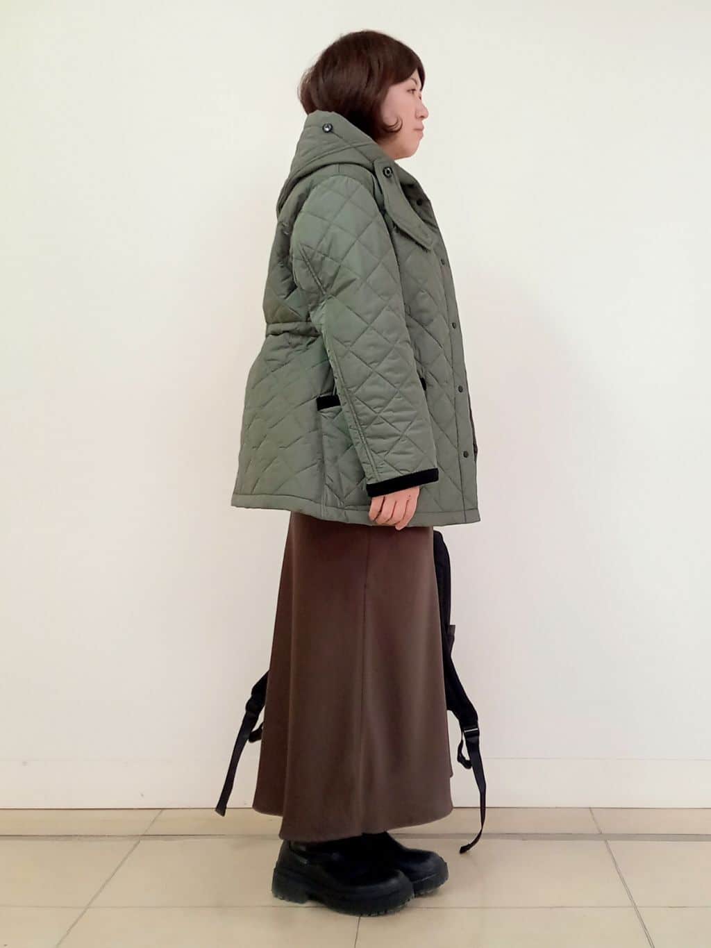 emiさんの「DRESSTERIOR｜【再入荷/荷重軽減】サスペンションマルチポケットリュック」を使ったコーディネート