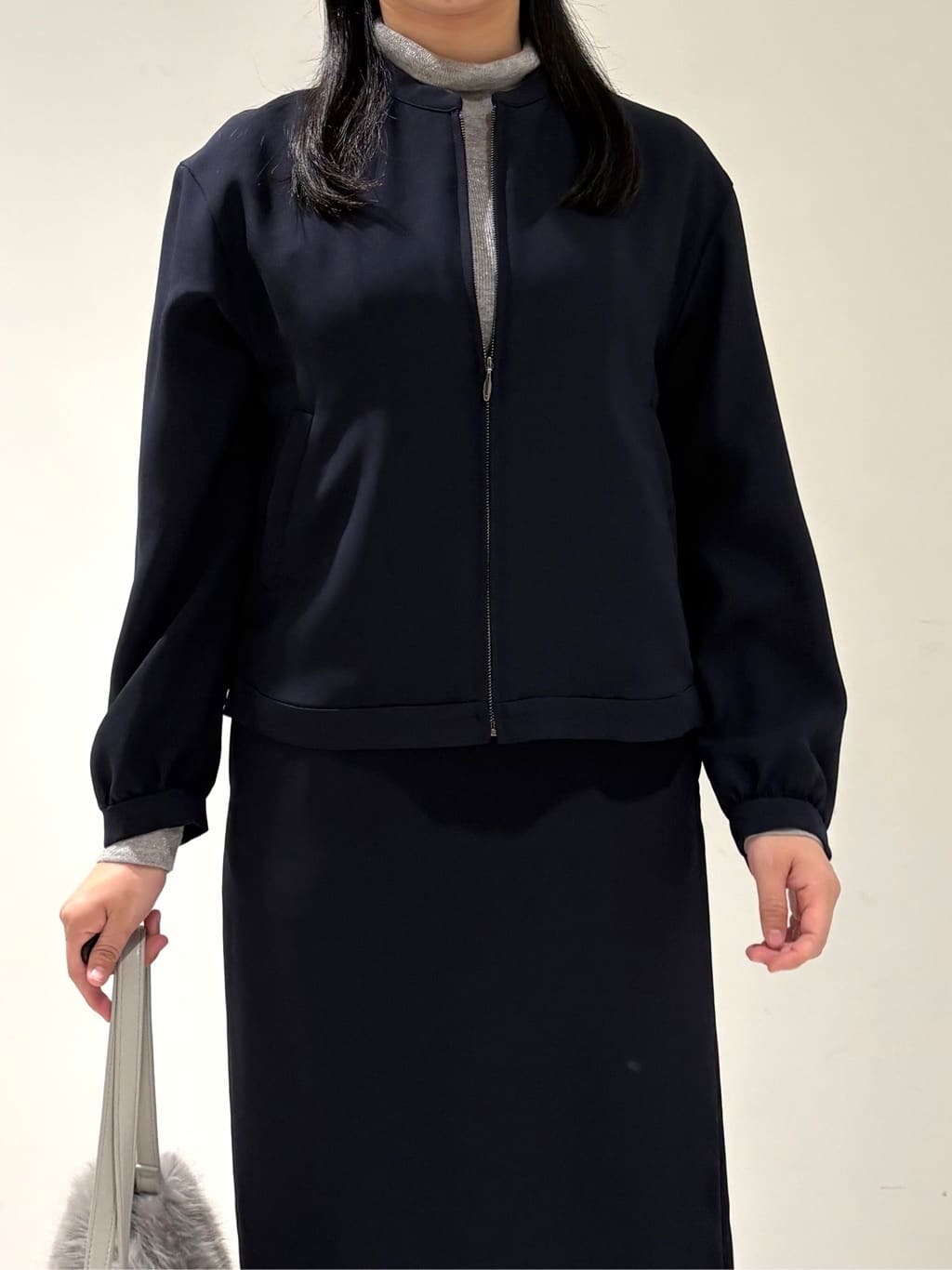momokoさんの「INDIVI｜【洗える／薄手／ラメ】シアーラメニット」を使ったコーディネート