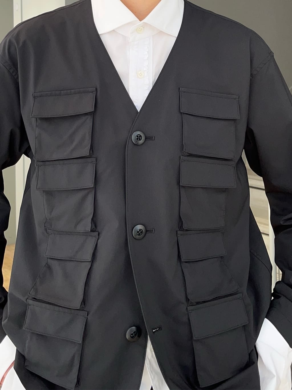 神野（jinno）さんの「TAKEO KIKUCHI｜カーゴハーフパンツ」を使ったコーディネート