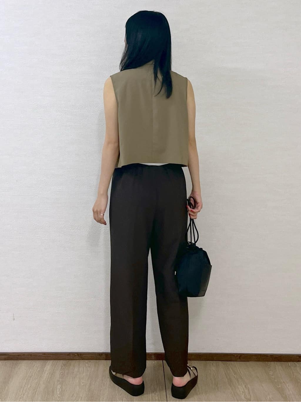 sachikoさんの「OPAQUE.CLIP｜ショートテーラードジレ【接触冷感／洗濯機洗い可】」を使ったコーディネート