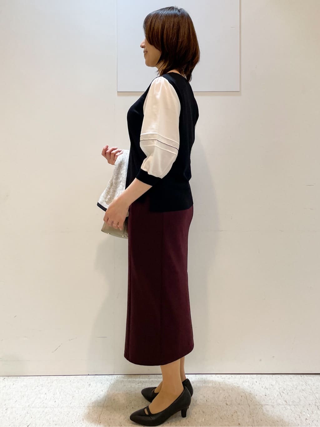 めいさんの「Reflect｜【すっきり見え／ウエスト総ゴム】ジャージナロースカート」を使ったコーディネート