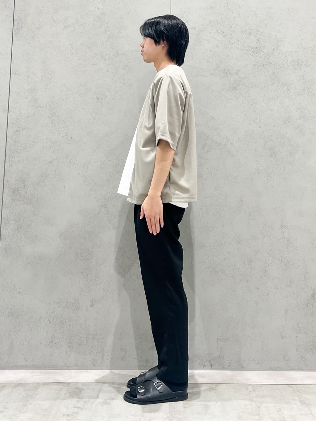 SHI-MAさんの「THE SHOP TK｜五分袖カーディガン+半袖Tシャツセットアイテム 洗濯機OK」を使ったコーディネート