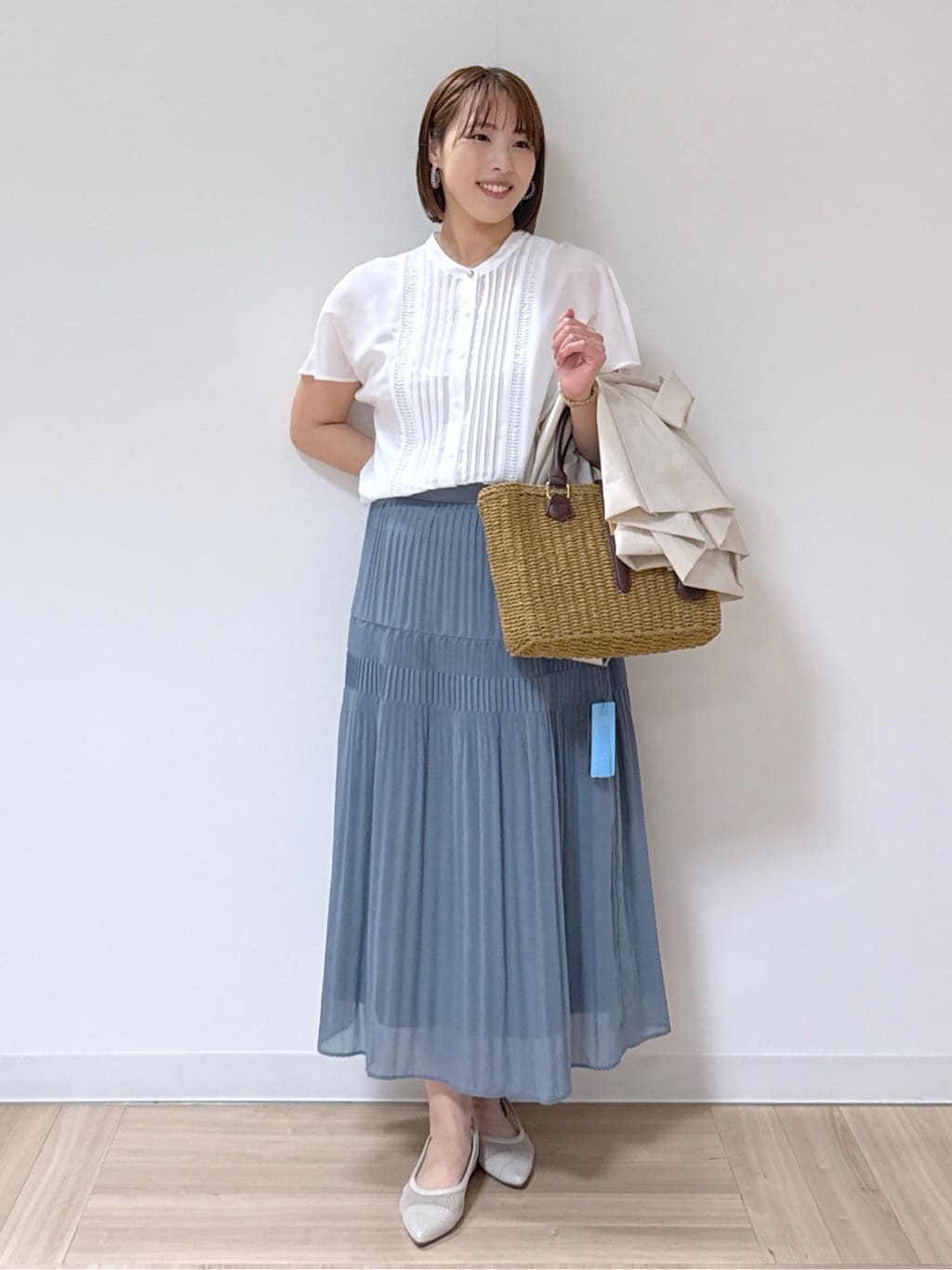 amiさんの「Reflect｜◆【マシンウォッシュ可／セットアップ可／通勤におすすめ】ドライタッチダブルジャケット」を使ったコーディネート