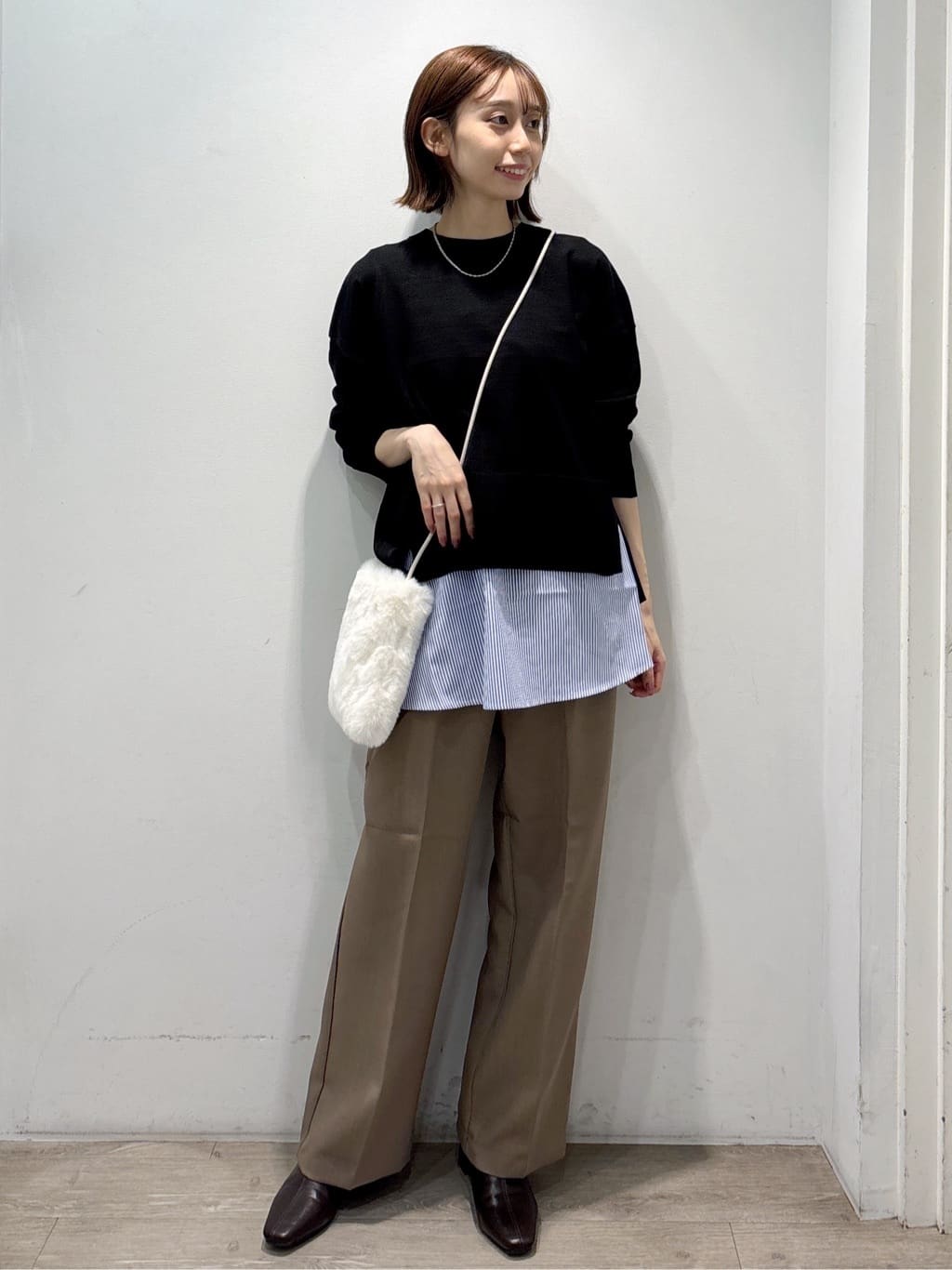 ぶまりんさんの「OPAQUE.CLIP｜《SS-LLサイズ》ストレッチ美脚イージーワイドパンツ【防シワ／洗濯機洗い可】」を使ったコーディネート