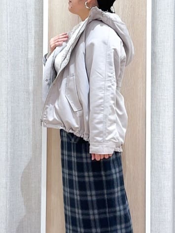 naoさんの「grove｜【名品アウター/3WAY・はっ水】ボアライナー付マウンテンパーカ」を使ったコーディネート
