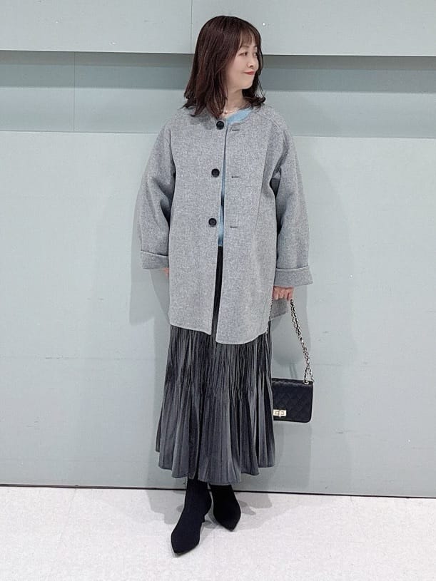 makiさんの「UNTITLED｜【ミディ丈/軽やか】セミラグランリバー コート」を使ったコーディネート