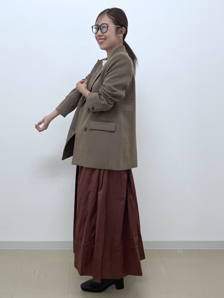 Akiさんの「OPAQUE.CLIP｜ケーブルハーフスリーブニット【UVケア／洗濯機OK】《6col／S～LL》」を使ったコーディネート
