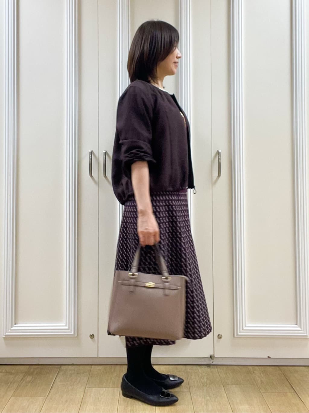 めいさんの「Reflect｜【ライトアウター／ゆったり羽織れる／気軽な羽織りに◎】ライトブルゾン」を使ったコーディネート