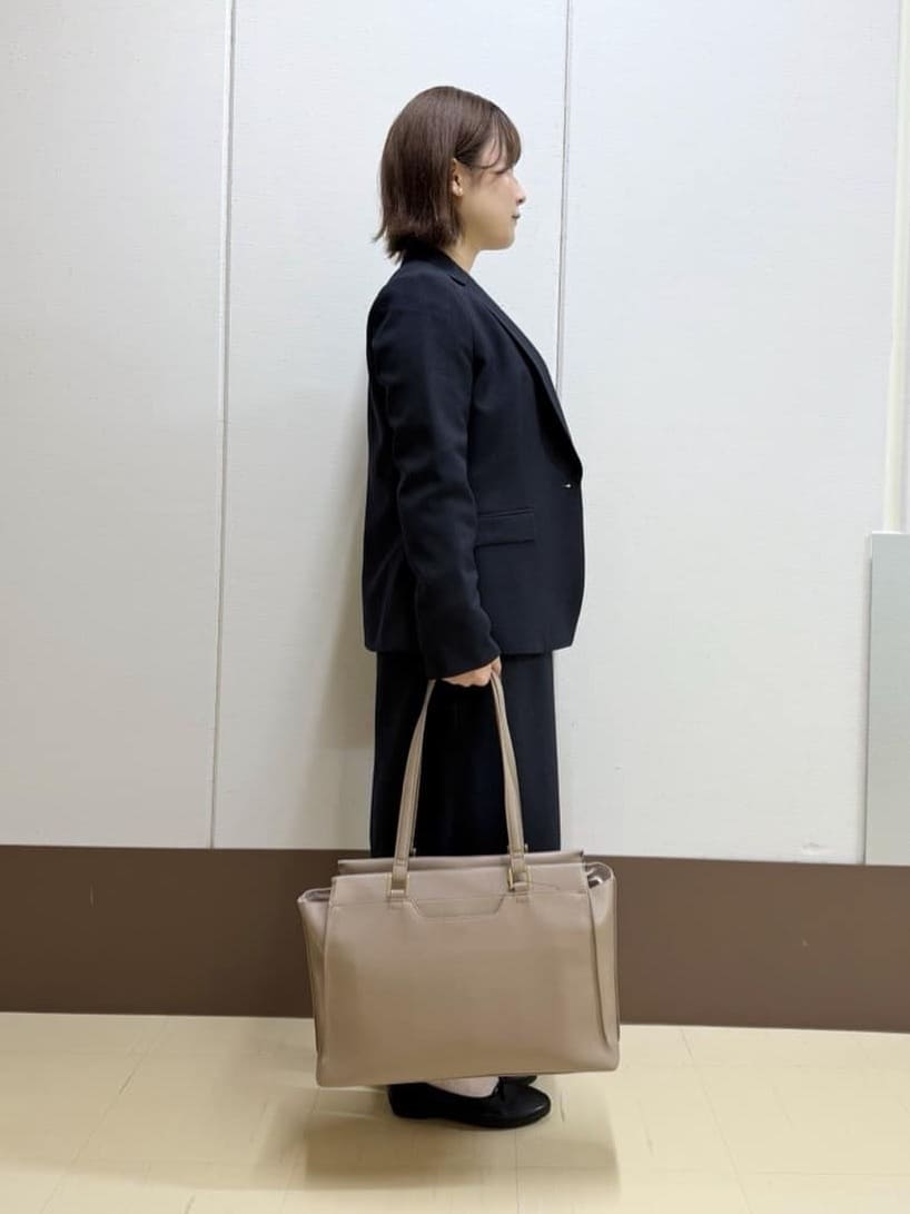 Rikoさんの「INDIVI｜【洗える／通勤／スーツ】メランジストレッチ テーラージャケット」を使ったコーディネート